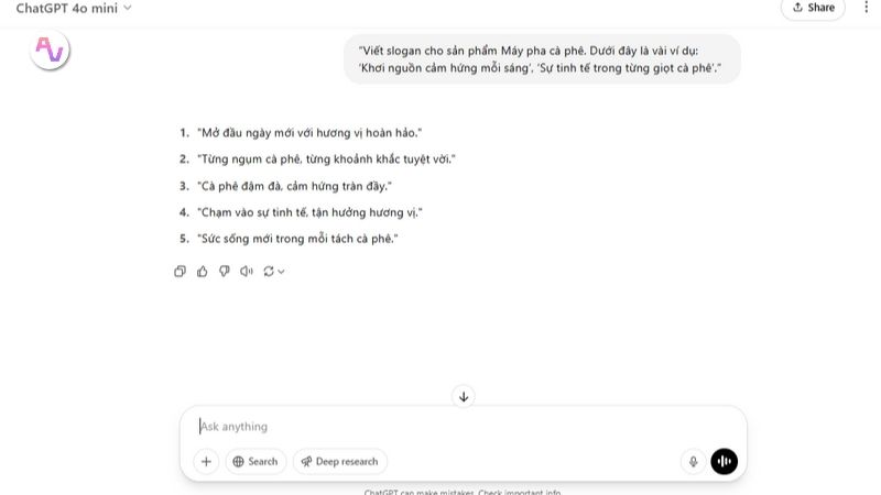ChatGPT sẽ hiểu rõ các yêu cầu