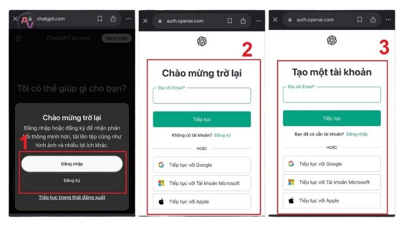 Truy cập và đăng nhập