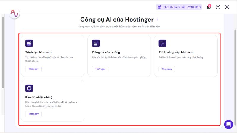 Các tính năng vượt trội của Zyro Website Builder