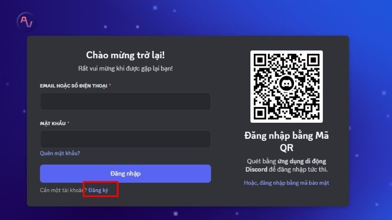 Đăng ký tài khoản Discord - bước 1