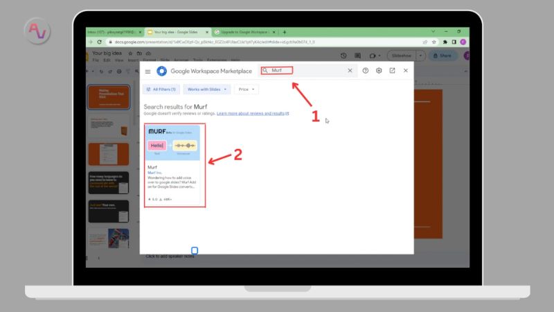 Cài đặt tiện ích vào Google Slides