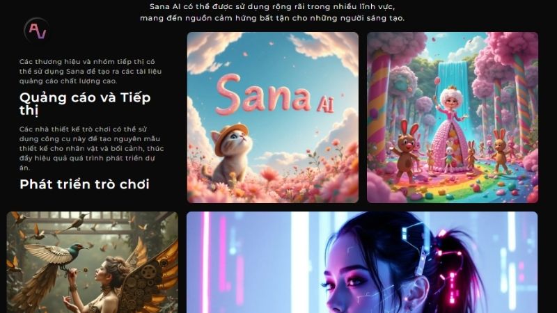 Ứng dụng của công cụ Sana AI