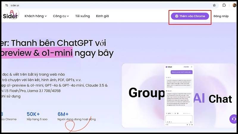 Truy cập trang web và nhấn nút “Thêm”