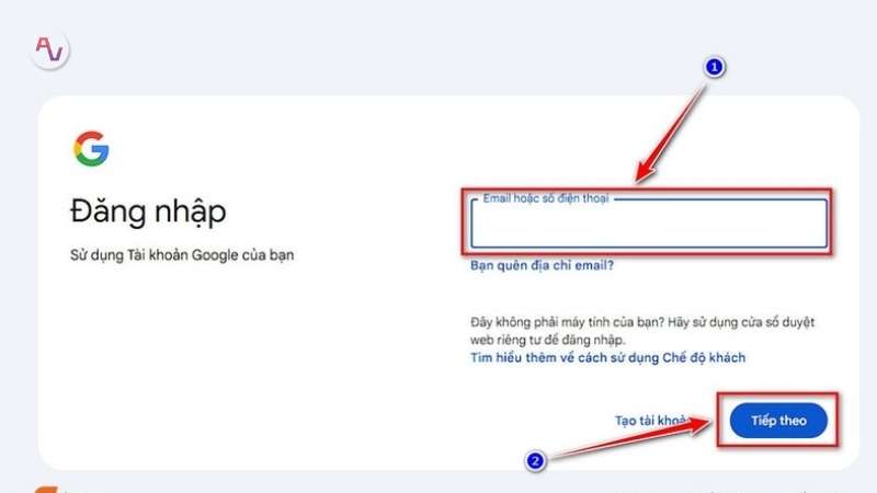 Sử dụng tài khoản Google cá nhân và truy cập vào Google One