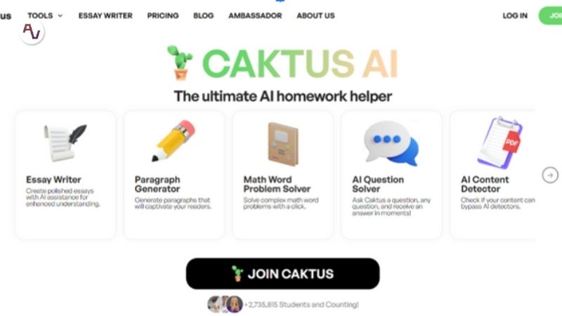 Từ viết luận đến giải bài tập, Caktus giúp bạn học hiệu quả hơn mỗi ngày