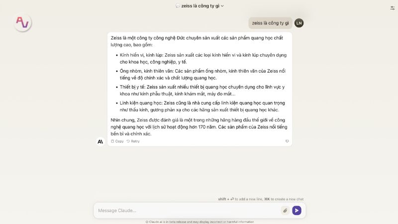 Sao chép nội dung trả lời